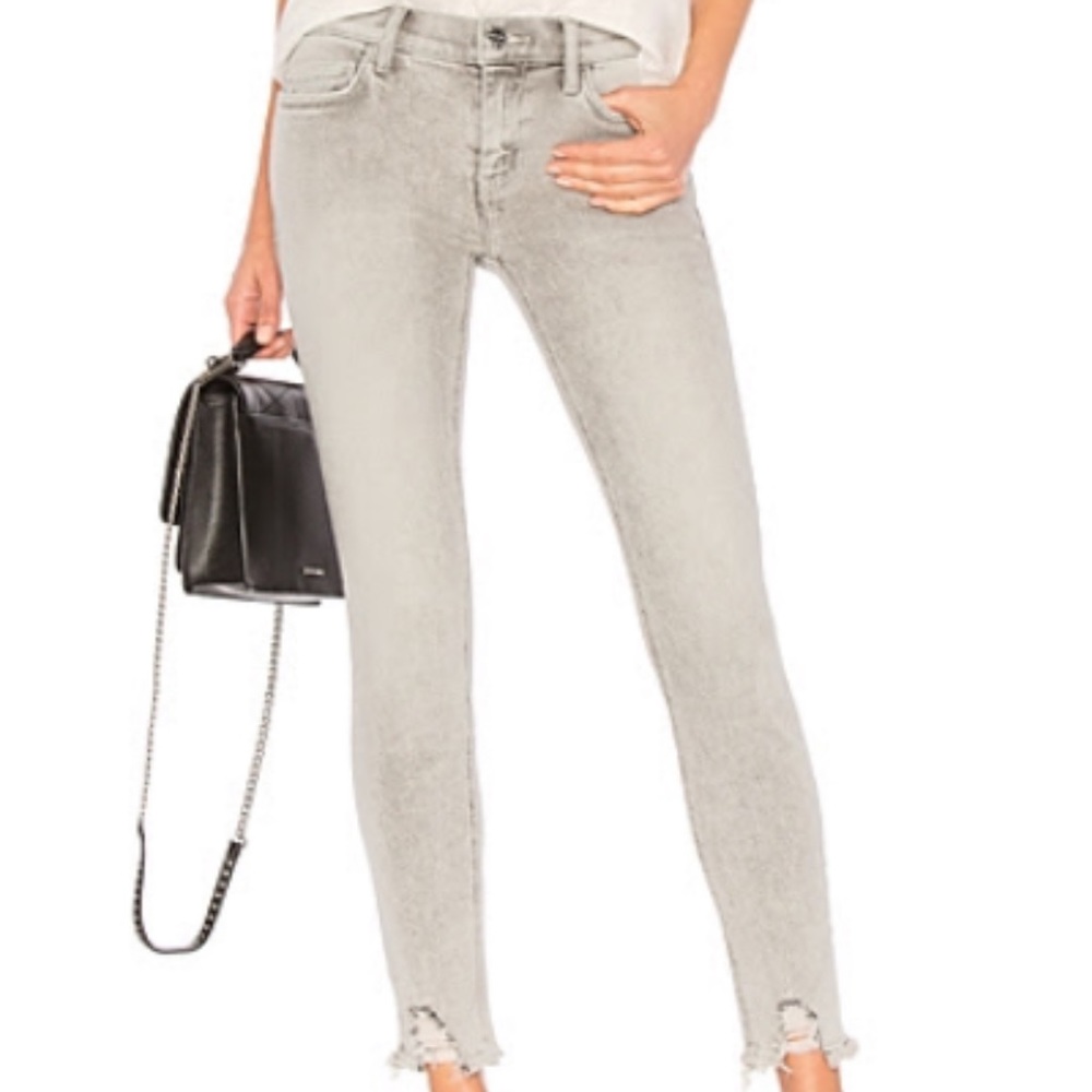 ✨Like New✨ Current Elliott skinny grey jeans